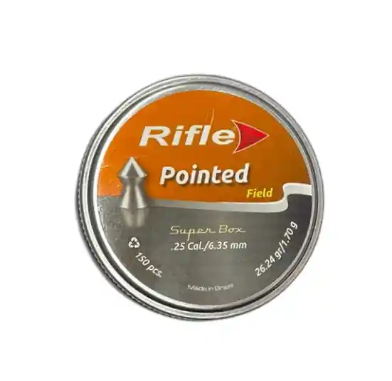 RIFLE PALLET SPOT-FIELD POINTED .25 CAL/6.35 mm 1.70 gr / 26.24 grs 150 PEZZI
