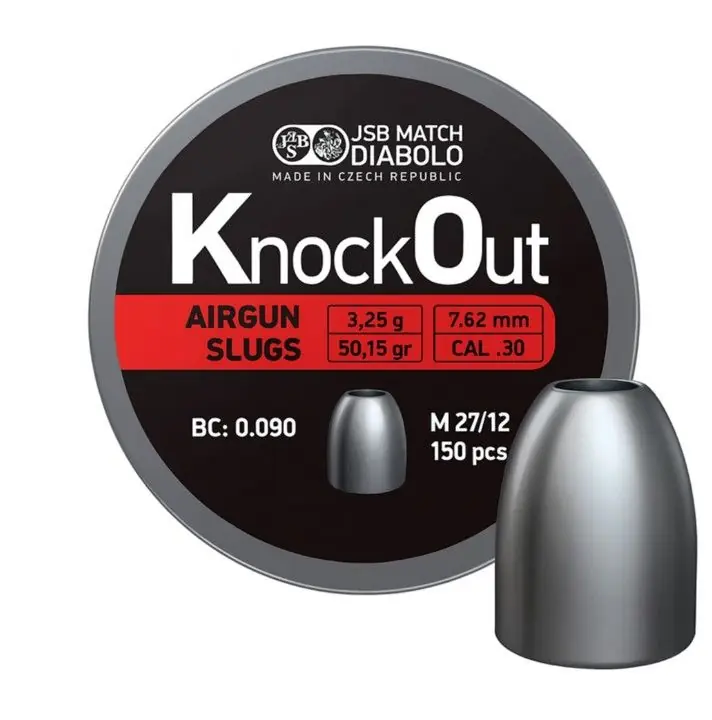 JSB PROIETTILI KNOCKOUT .30 7,62 mm 3.250 g
