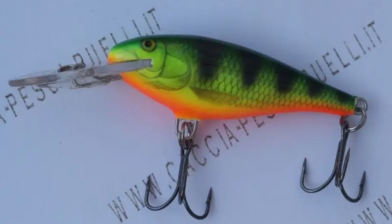 rapala shad rap deep runner fire perch