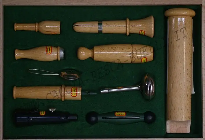 hubertus kit richiami fischietti in legno