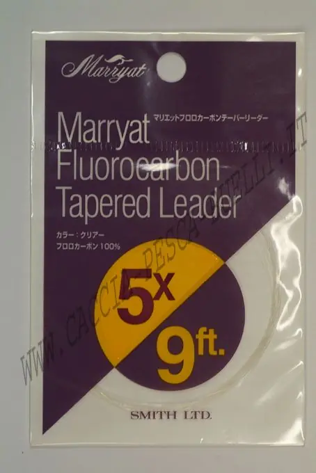 marryat fluorocarbon tapered leader 5x 9 ft