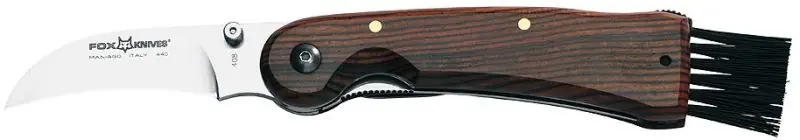 coltello per funghi con manico in legno cocobolo