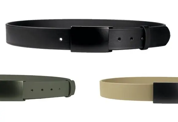 vega holster cinturone in pelle militare nero