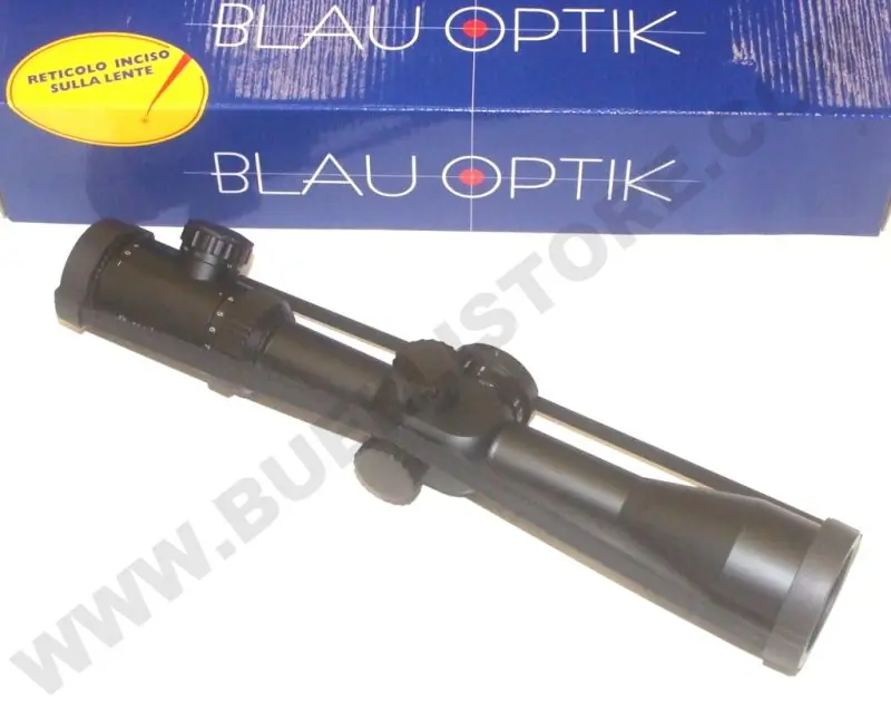 blauoptik ottica di puntamento 4 - 16 x 44 reticolo illuminato mildot