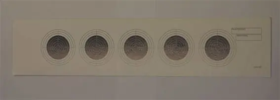BERSAGLIO 7X32 5 SAGOME - 100 PEZZI buellistore
