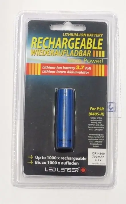 LED LENSER PILE RICARICABILI 3.7V 700MAH - ORIGINALI buellistore