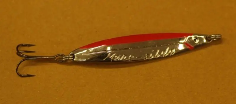 moresilda blue fox 22 grammi silver red, spoons for fishing, classic lure bluefox moresilda