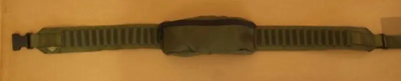 cartuccera con marsupio verde