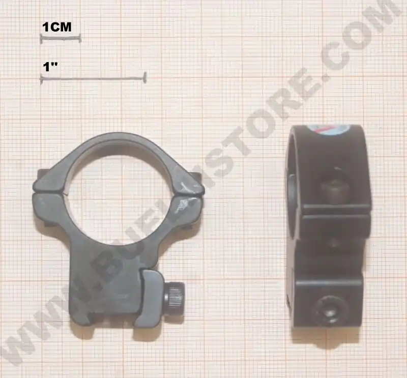 attacchi sport match per ottiche con tubo da 1‘‘ con fermo