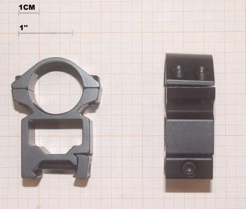 attacco weaver per torcia con diametro 25 mm