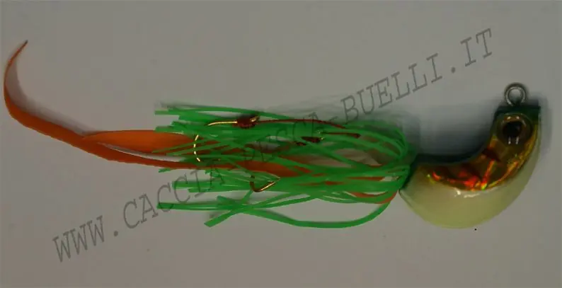 ALPHA TACKLES SALTY RUBBER JIG COL BLU buellistore