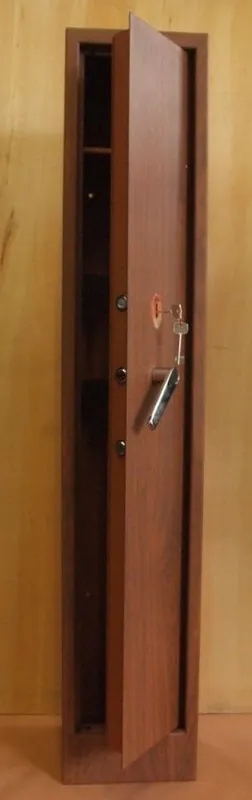 viro armadio portafuicili colore legno fuciliera con chiusura a chiave