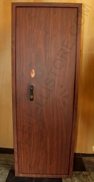 armadio blindato per fucili a 10 posti + 2 verniciatura legno