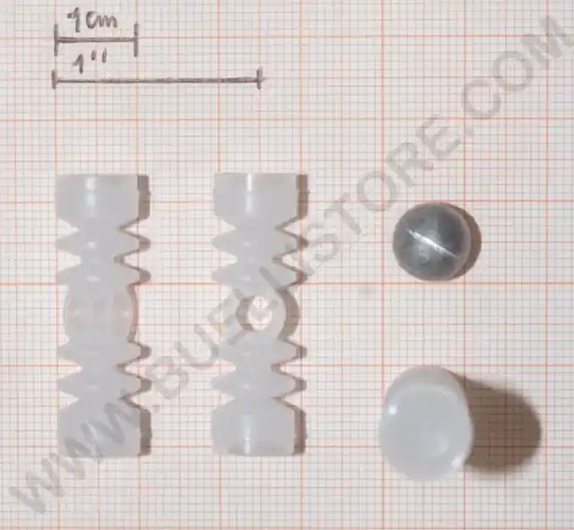 borre calibro 36 con 2 palle sottocalibrate per bossoli da 76 mm gualandi