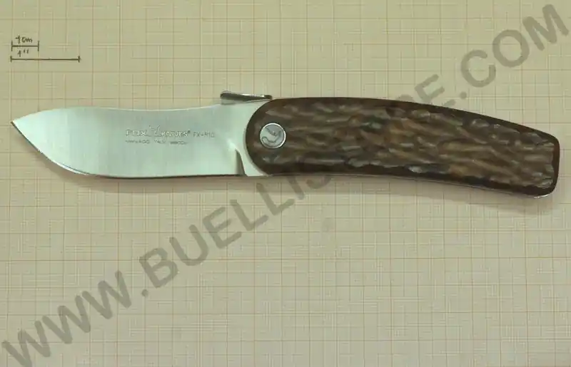 fox coltello chiudibile rhino lama drop point legno zircote