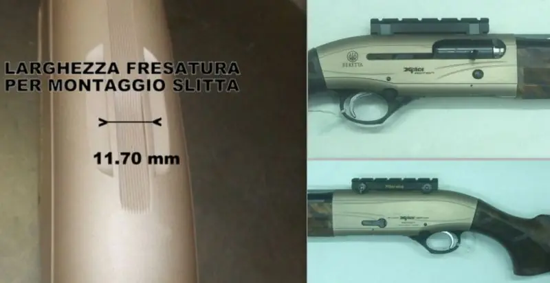 BERETTA INTERFACCIA PICATINNY PER SERIE A300OUTLANDER/303/304/390/400 - AL390/391