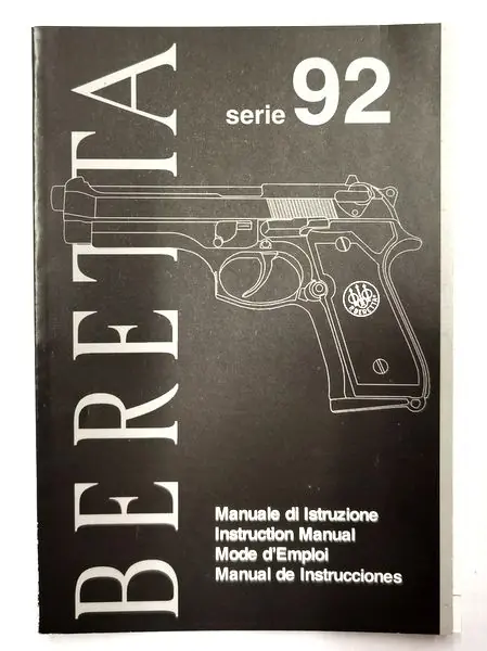 BERETTA MANUALE D‘ ISTRUZIONE PER 92FS (ita-fra-ing-spa)