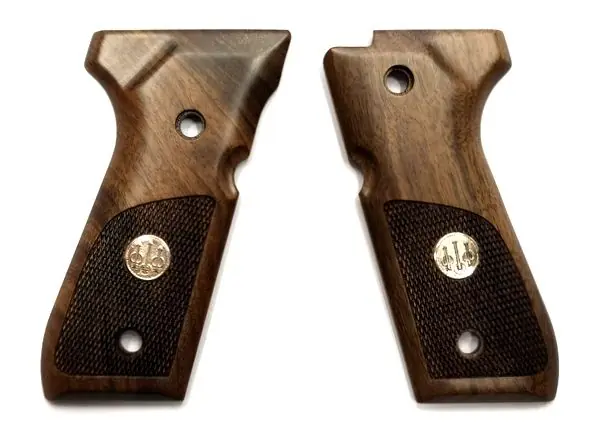BERETTA GUANCETTE IN NOCE CON SCUDETTO PER serie 92/96/98