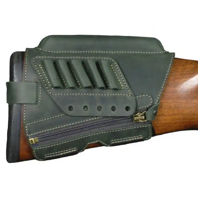 ARTIPEL ALLINEATORE IN PELLE CON PORTACOLPI E ZIP 20mm - VERDE buellistore