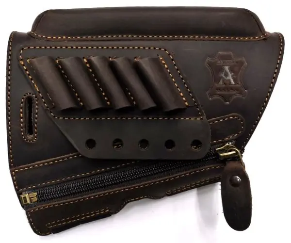 ARTIPEL ALLINEATORE IN PELLE CON PORTACOLPI E ZIP 28mm - MARRONE buellistore