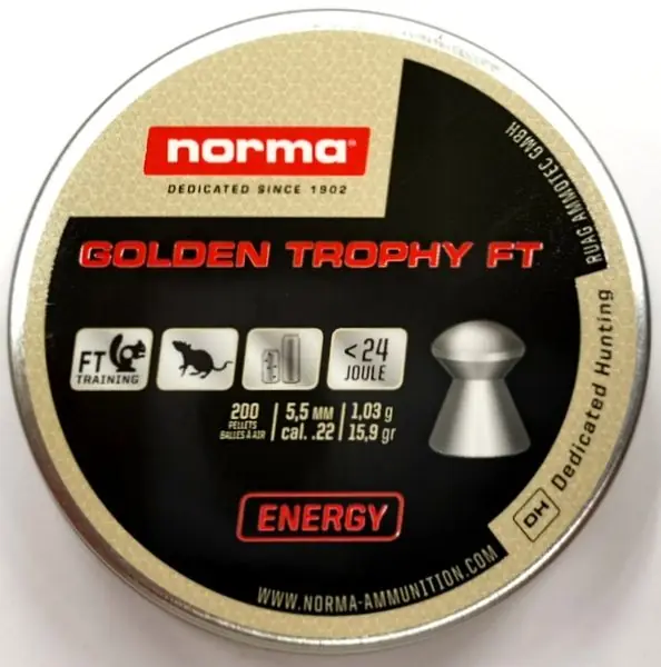 NORMA GOLDEN TROPHY FT 1.03G cal. 5,5 - 200pz.