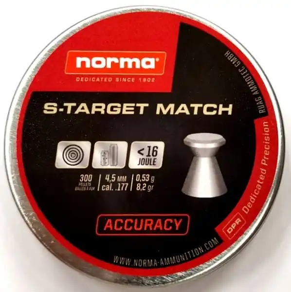 NORMA S-TARGET MATCH 0.53G cal. 4,5 - 300pz.
