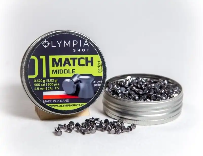 OLIMPIA SHOT MATCH MIDDLE 0.52g cal. 4,5 (.177) - 500pz.