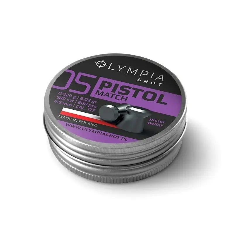 OLIMPIA SHOT PISTOL MATCH 0.52g cal. 4,5 (.177) - 500pz.