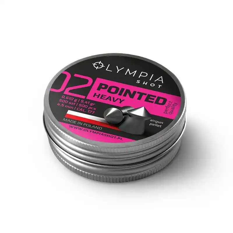 OLIMPIA SHOT POINTED HEAVY 0.610g cal. 4,5 (.177) - 500pz.