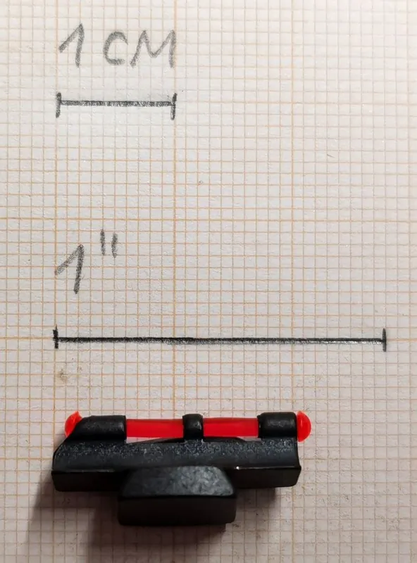 LPA MIRINO CON INSERTO IN FIBRA OTTICA ROSSA / 8mm buellistore