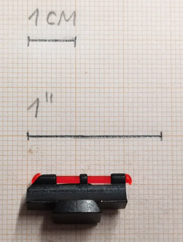 LPA MIRINO CON INSERTO IN FIBRA OTTICA ROSSA / 9mm buellistore