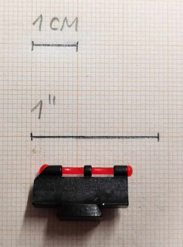 LPA MIRINO CON INSERTO IN FIBRA OTTICA ROSSA / 11mm buellistore