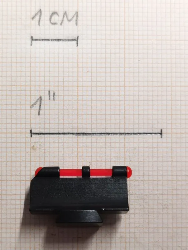 LPA MIRINO CON INSERTO IN FIBRA OTTICA ROSSA / 12mm buellistore