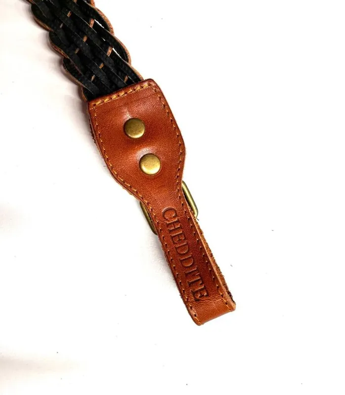 CINGHIA CHEDDITE PELLE INTRECCIATA buellistore