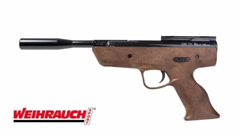 WEIHRAUCH PISTOLA CANNA PIEGHEVOLE AD ARIA COMPRESSA PAC 70/ HW70 CAL. 4.5 BLACK ARROW buellistore