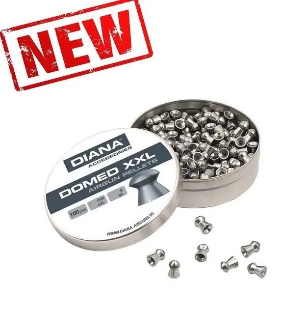 DIANA DOMED XXL - AIRGUNS PELLETS - PIOMBINI CAL. 9 (.35) - 5.3 GR - 100 PZ buellistore