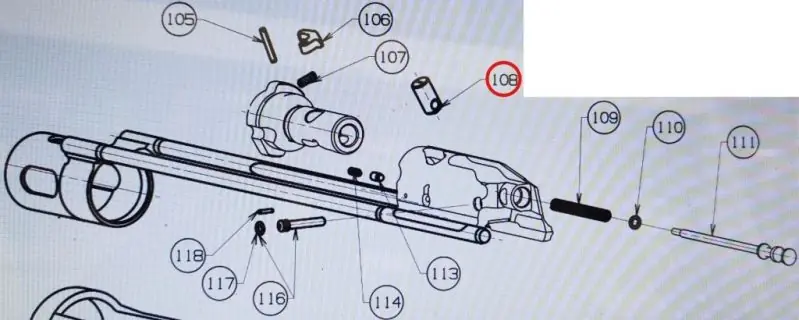 BERETTA PERNO OTTURATORE