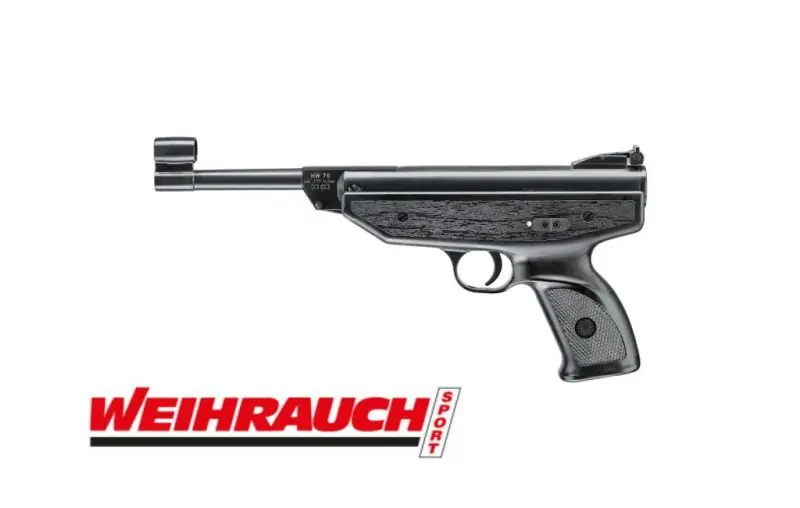WEIHRAUCH PISTOLA CANNA PIEGHEVOLE AD ARIA COMPRESSA PAC 70 CAL. 4.5 buellistore