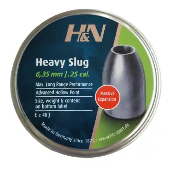 H&N HEAVY SLUG 44 GR CAL. 6.35 (.25) 100 PZ buellistore