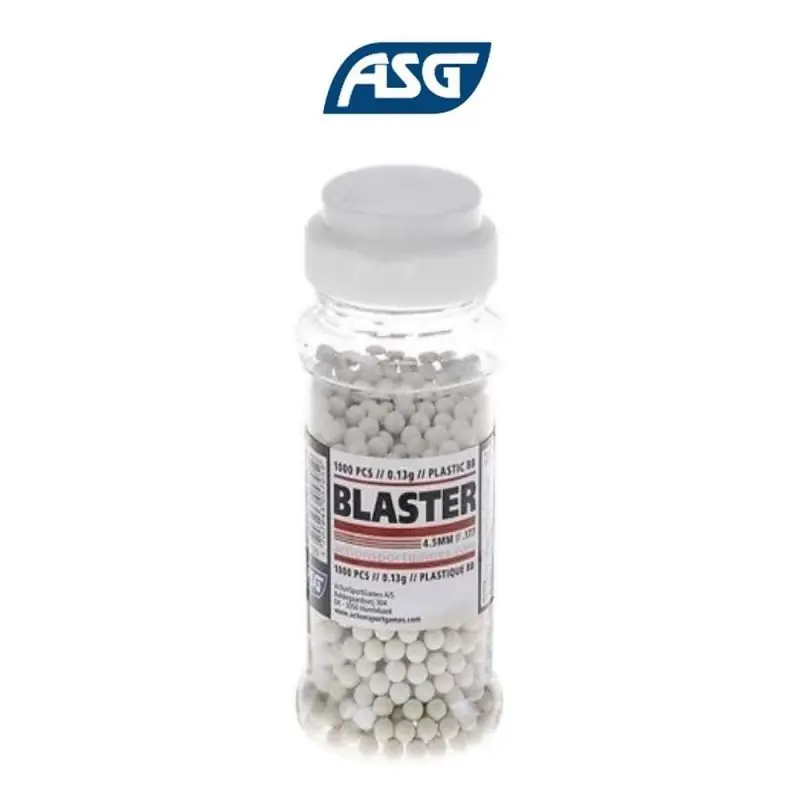 BLASTER ASG PALLINI SFERICI PVC CAL. 4.5 - 0.13 GR - 1000 PZ buellistore