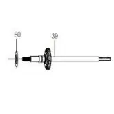 ESPLOSO N° 39 - 1540368 - MAIN SHAFT ASSEMBLY - ALBERINO PRINCIPALE - PENN BTLIII6000DX buellistore