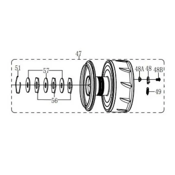 ESPLOSO N° 25 - 1540358 - BAIL HOLDER - SUPPORTO ARCHETTO - PENN BTLIII5000DX / BTLIII6000DX buellistore
