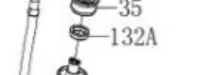 ESPLOSO N° 132A - 1489411 - LINE ROLLER BUSHING - PENN SSVI5500/BTLIII5000DX/BTLIII6000DX buellistore