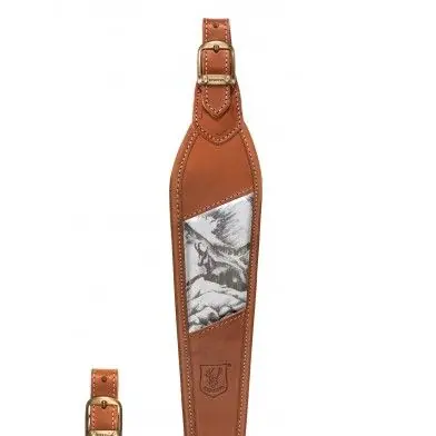 Tracolla per carabina in pelle con camoscio RISERVA buellistore