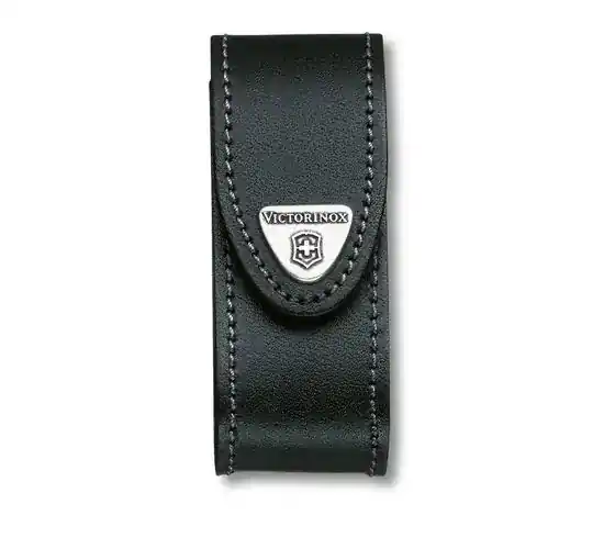 Fodero in pelle nera con chiusura a strappo 4.0520.3