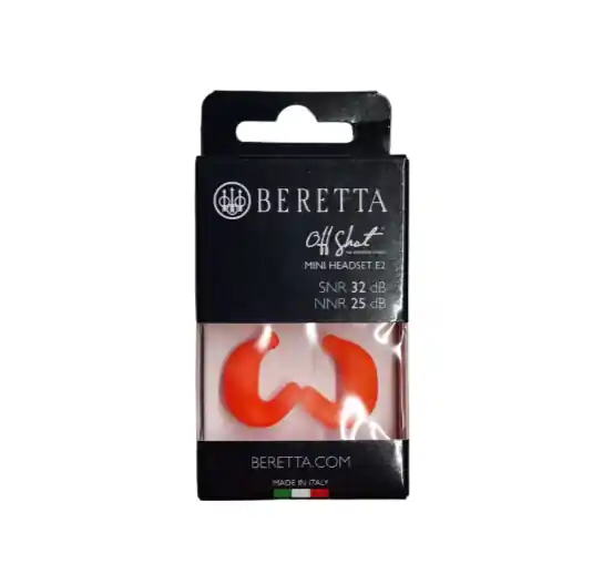 BERETTA Auricolari Mini Headset E2 ORANGE FLUO buellistore