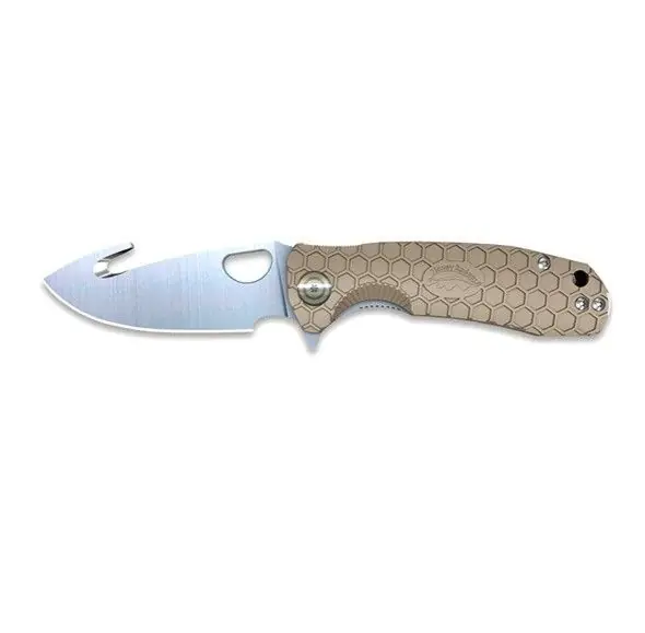 COLTELLO PIEGHEVOLE - HONEY BADGER HOOK LARGE TAN