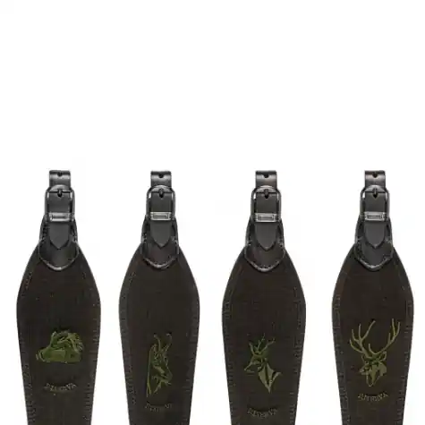 RISERVA - TRACOLLA NERA REALIZZATA IN CORDURA CON RICAMI ANIMALI buellistore
