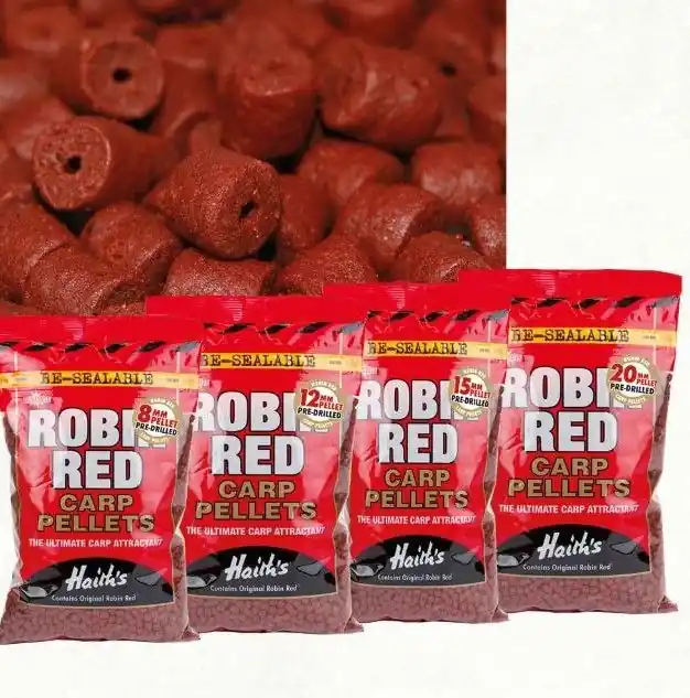 DYNAMITE BAITS ROBIN RED CARP PELLETS 20 mm - 900gr PRE FORATO buellistore