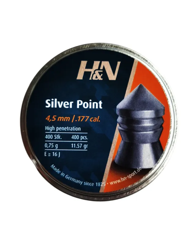 H&N DIABOLO SILVER POINT 4.50MM (400PZ)